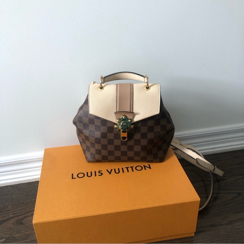 Louis Vuitton damier ebene clapton backpack / crossbody/ top handle